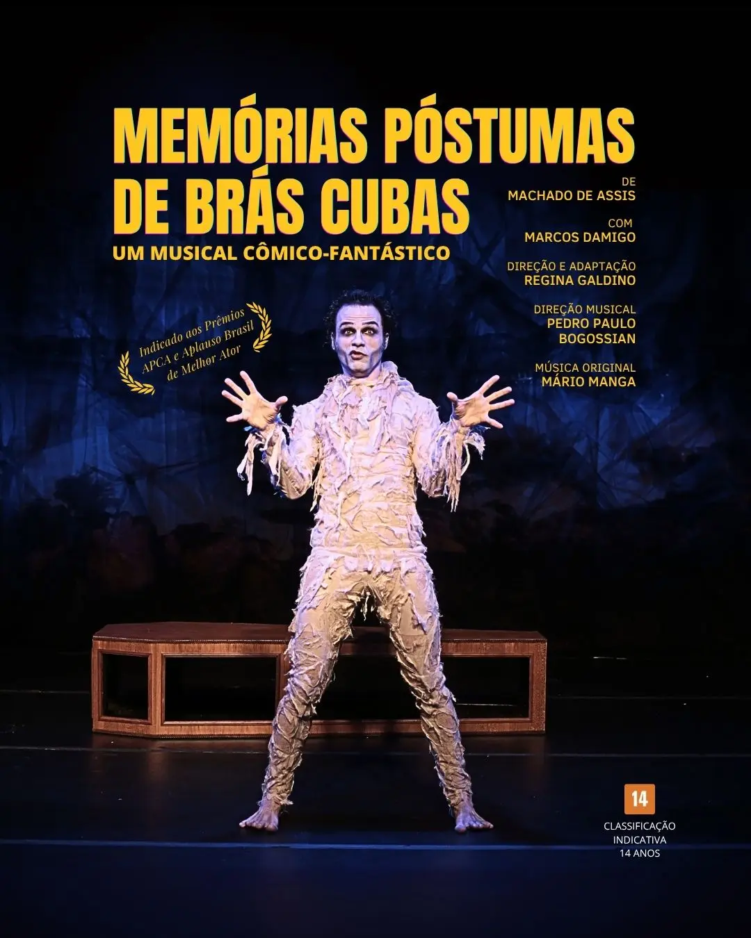 Identidade visual do musical Memórias Póstumas de Brás Cubas
